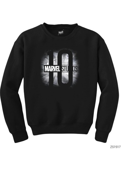 Marvel Studios 10 Siyah Sweatshirt