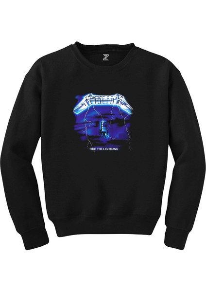 Metallica Ride The Lightning Siyah Sweatshirt