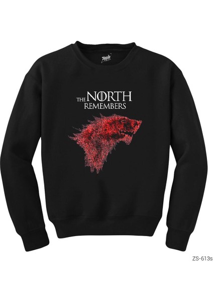Game Of Thrones The North Remembers Siyah Sweatshirt