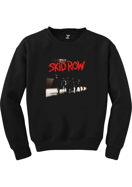 Skid Row Albüm Siyah Sweatshirt
