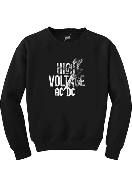Ac Dc High Voltage Siyah Sweatshirt
