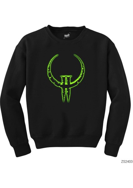 Quake 2 Siyah Sweatshirt