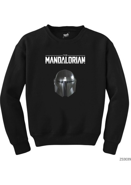 The Mandalorian Helmet Siyah Sweatshirt