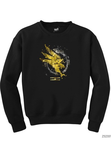 Command Conquer Logo 2 Siyah Sweatshirt