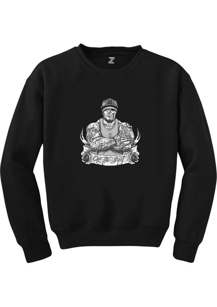 Gta All The Street Tattooed Man Siyah Sweatshirt