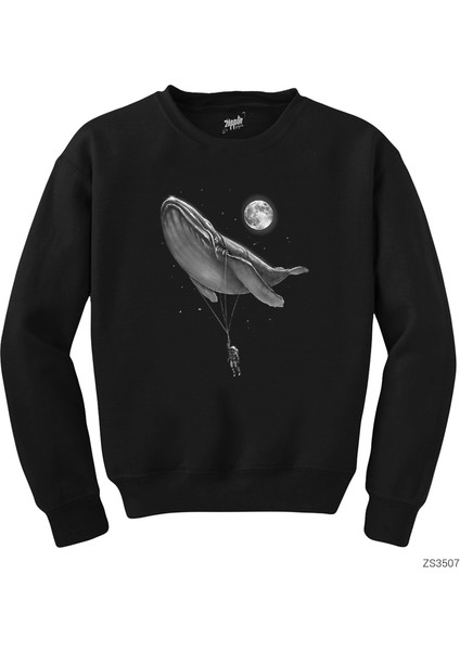Balina Siyah Sweatshirt