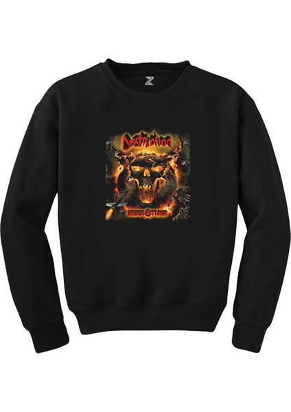 Destruction Under Attack Siyah Sweatshirt