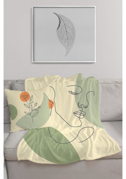 Özel Tasarım Battaniye ve Yastık & Kırlent Seti 106835