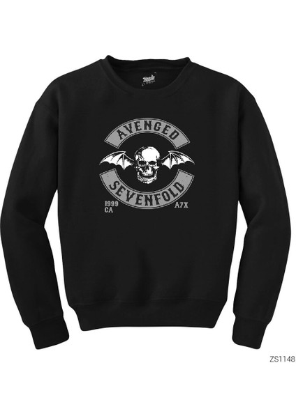 Avenged Sevenfold Back Patch Siyah Sweatshirt