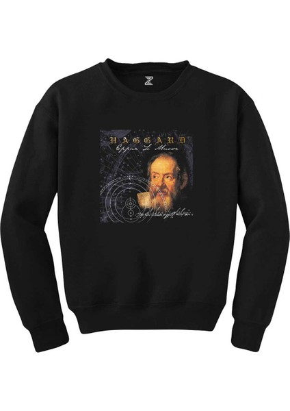 Haggard Eppur Si Muove Siyah Sweatshirt