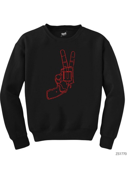 Guns Victory Siyah Sweatshirt