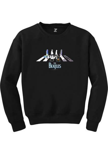 The Beatles Abbey Road Siyah Sweatshirt