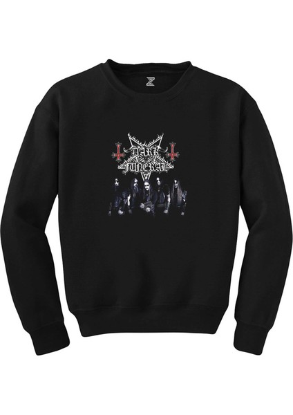 Dark Funeral Grup Face Siyah Sweatshirt