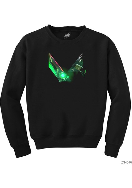 Valorant Viper Logo Siyah Sweatshirt