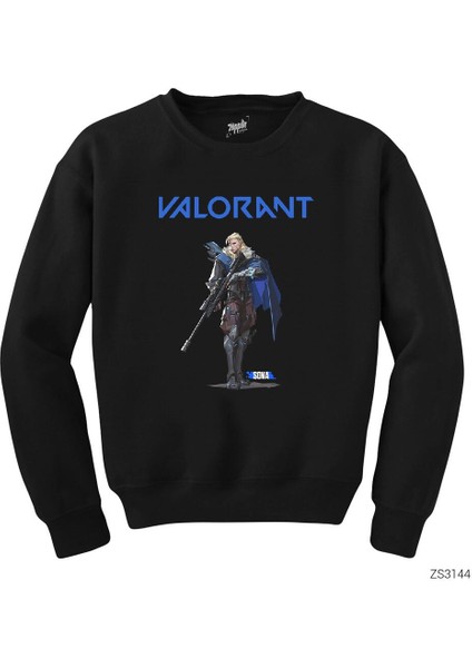 Valorant Sova Siyah Sweatshirt