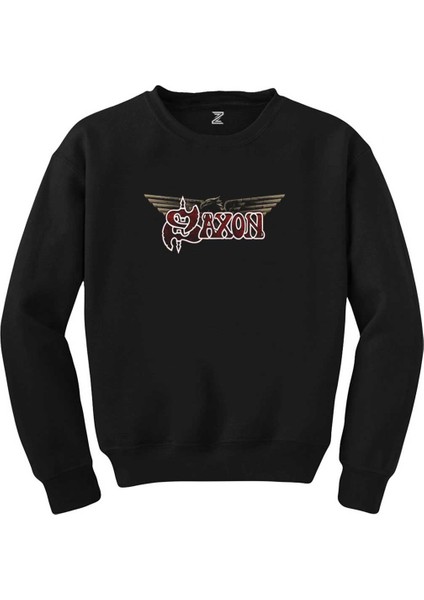 Saxon Three Blend Siyah Sweatshirt