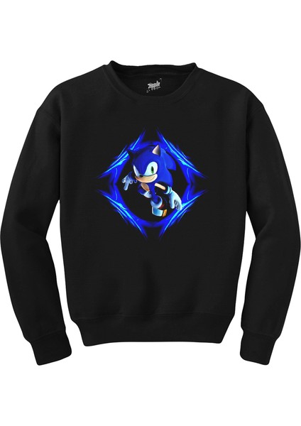 Sonic Blue Siyah Sweatshirt