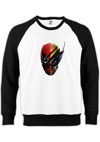 Deadpool Wolverine Siluet Siyah Sweatshirt