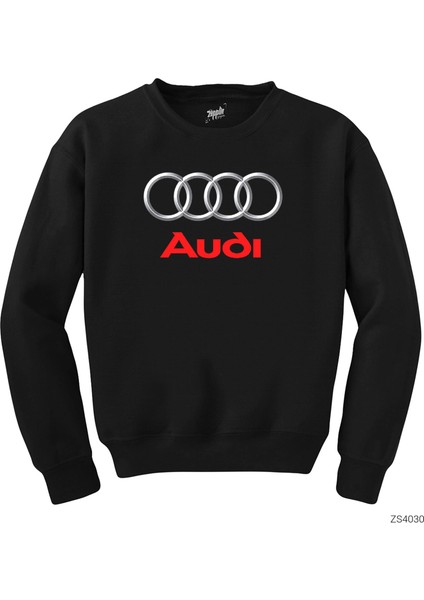 Audi Logo Siyah Sweatshirt