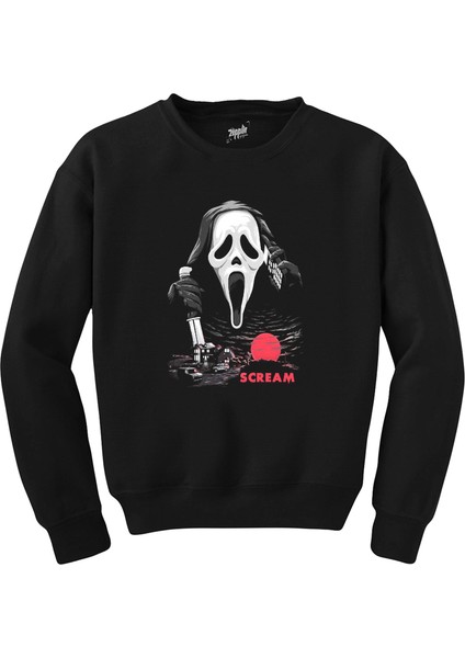 Scream Town Siyah Sweatshirt