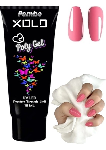 Yeni Polygel Protez Tırnak Jeli Kalıcı Oje Akrilik Akril Jel Fenomen Renkler Serisi Jel Polijel 15 ml