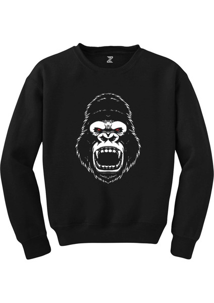 Goril Nervous Siyah Sweatshirt