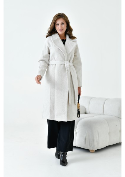 Kadın Geniş Yaka Kaban Taş 30627 modelleri