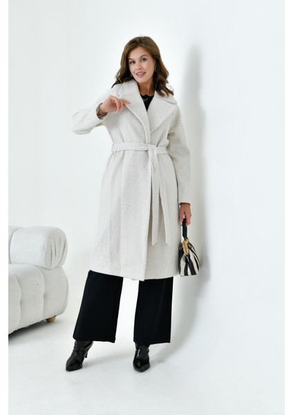 Kadın Geniş Yaka Kaban Taş 30627 indirimleri