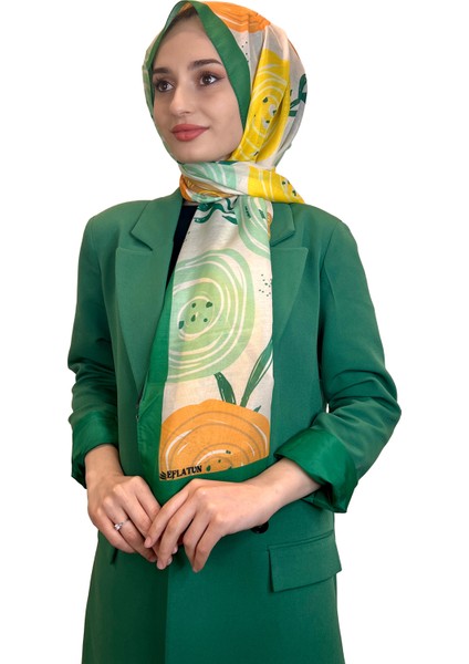 Pamuklu Şal - Desenli Ince Sezonluk Pamuk Soft Şal 01002