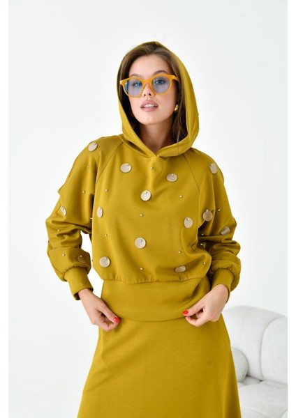 Kadın Etekli Takım Hardal 30990