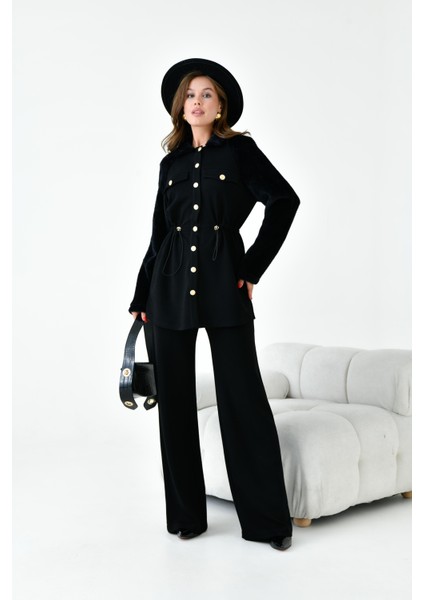 Kadın Kaşmir Takım Siyah 30960 fiyatları