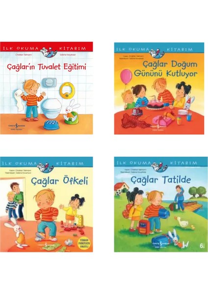 Çağlar'ın Tuvalet Eğitimi - Çağlar Öfkeli - Çağlar Tatilde - Çağlar Doğum Gününü Kutluyor 4 Kitap