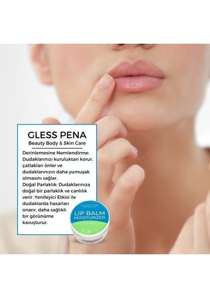 Avokado, Limon ve Nane Yağı Özlü Nemlendirici Etkili Doğal Dudak Kremi Lip Balm 10 ml fırsatları