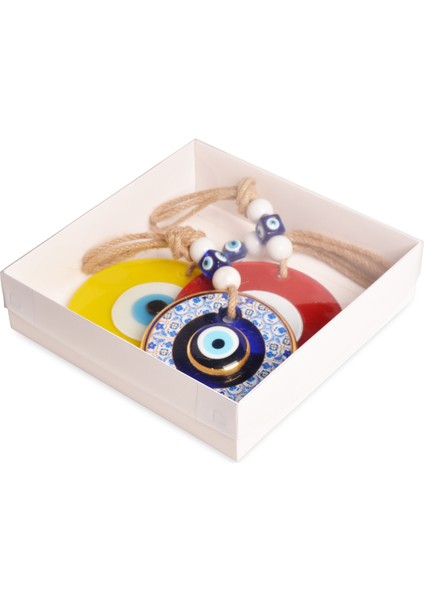 Nazar Boncuğu Sarı-Lacivert (Fb) - Sarı-Kırmızı (Gs) 3 Lü Set indirimleri