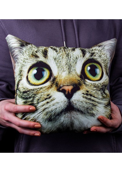 Kedi Yüzü Şirin Yastık 107107