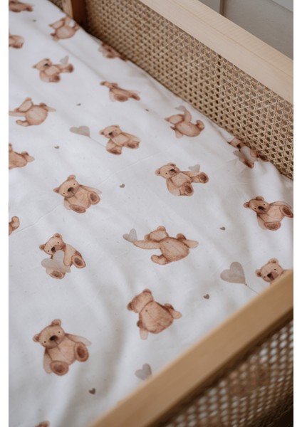 Pofuduk Ayılı Organik Tek Kişilik Nevresim Takımı (160X220) - Fluffy Bear modelleri