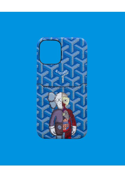 Mavi Kartlıklı Telefon Kılıfı - DK123 - Apple iPhone 16 Pro Max