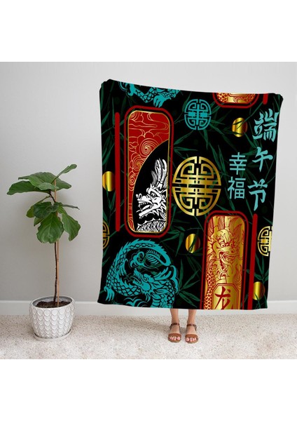 Modern Desenli Polar Tv Battaniyesi 92118