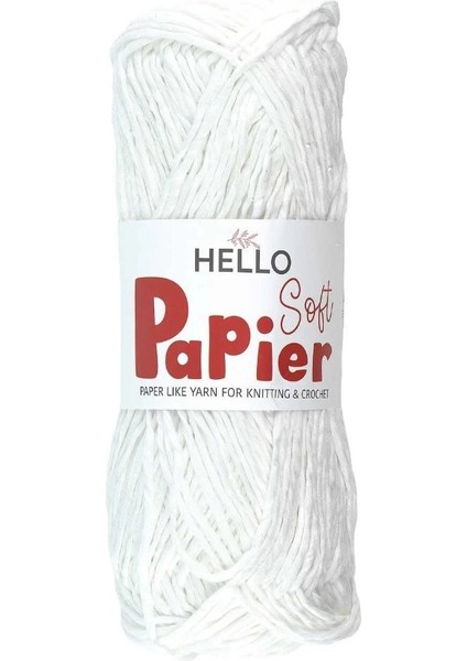 Papier Soft Yumuşak Çanta Ipi Beyaz P08