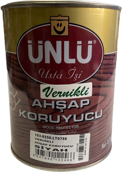 Vernikli Ahşap Koruyucu Pinoteks Siyah 1kg