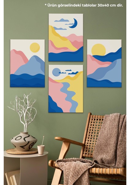 Dekoratif 4'lü Tablo Seti 112133