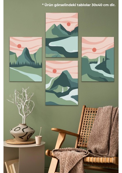 Dekoratif 4'lü Tablo Seti 112124