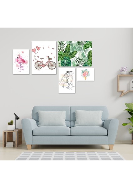 Flamingo 5'li Tablo Seti 88009