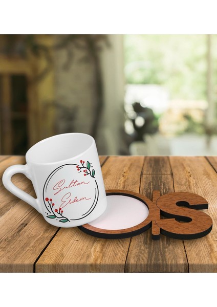 Kişiye Özel Türk Kahvesi Fincanı ve Harfli Fincan Altlığı 101444