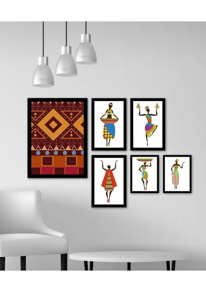 Afrika 6'li Tablo Seti 88035
