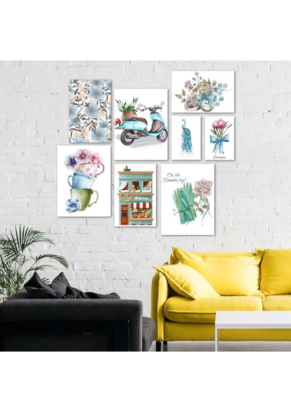 Mavi Mutluluk 8'li Tablo Seti 87996