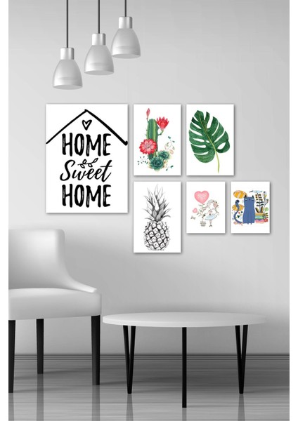 Home Sweet Home 6'li Tablo Seti 87926