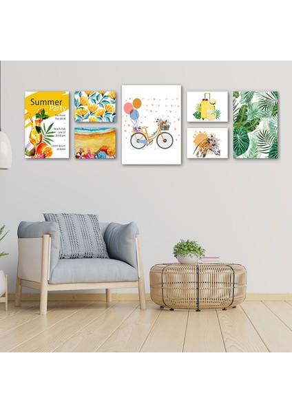 Sarı Yaz 7'li Tablo Seti 88003