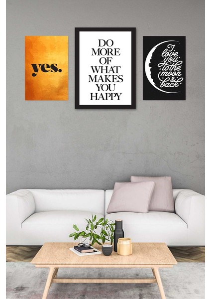 Happy 3'lü Tablo Seti 89461