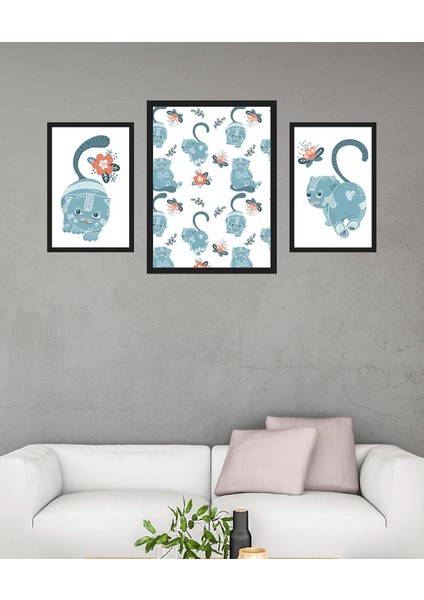 Maviş 3'lü Tablo Seti 88039